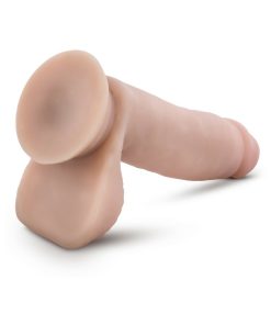Dr. Skin Glide Realistic 7 In. Self-Lubricating Dildo With Balls Beige