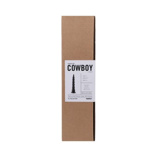 Tantus Cowboy Beaded Dildo Onyx (Box) - Image 3
