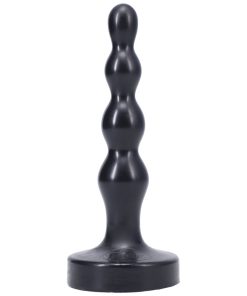 Tantus Ripple Small Beaded Anal Plug Onyx
