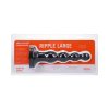 Tantus Ripple Large Beaded Anal Plug Black