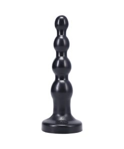 Tantus Ripple Large Beaded Anal Plug Black