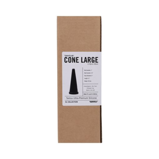 Tantus Cone Large Dildo Onyx - Image 3