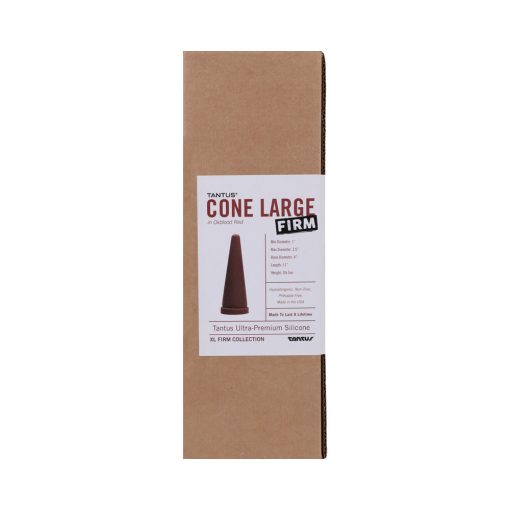 Tantus Cone Large Firm Dildo Garnet (Box) - Image 3