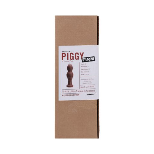 Tantus Piggy Firm Dildo Garnet (Box) - Image 3