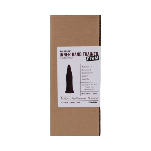 Tantus Inner Band Trainer Large Firm Dildo Garnet (Box) - Image 3