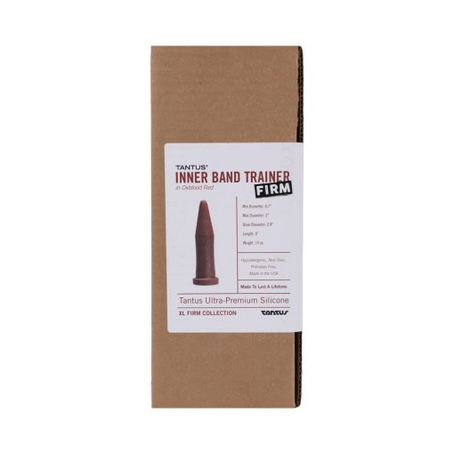 Tantus Inner Band Trainer Firm Dildo Garnet (Box) - Image 3