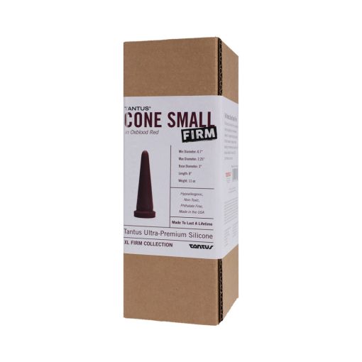 Tantus Cone Small Firm Dildo Garnet (Box) - Image 2