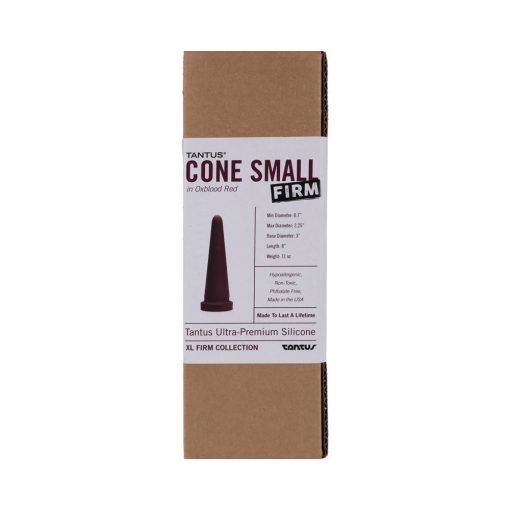 Tantus Cone Small Firm Dildo Garnet (Box) - Image 3