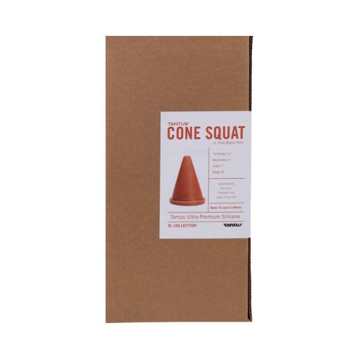 Tantus Cone Squat Dildo Ruby (Box) - Image 3