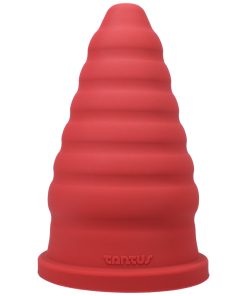 Tantus Cone Ripple Dildo Ruby (Box)