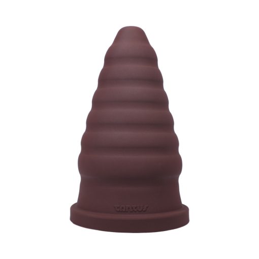 Tantus Cone Ripple Firm Dildo Garnet (Box) - Image 2