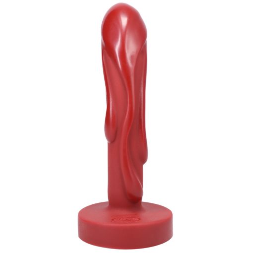 Tantus Mini Magma Textured Fantasy Dildo Crimson - Image 2
