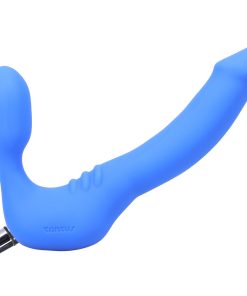 Tantus Strapless Slim Vibrating Strap-On Dildo Azure