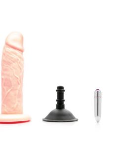 Tantus Sam O2 Vibrating Dual Density Dildo Kit Warm Ivory (Bag)