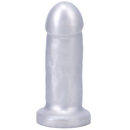 Tantus They/Them Super Soft Dildo Silver - Image 2