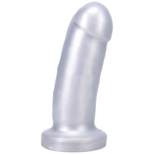Tantus They/Them Super Soft Dildo Silver - Image 3