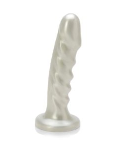 Tantus Echo Vibrating Dildo – Textured Silicone G-Spot Vibe (Pearl White)