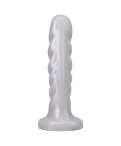 Tantus Echo Vibrating Dildo – Textured Silicone G-Spot Vibe (Pearl White)