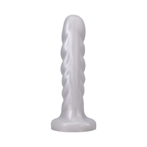 Tantus Echo Vibrating Dildo – Textured Silicone G-Spot Vibe (Pearl White) - Image 3
