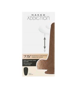Naked Addiction The Freak 7.5 In. Rotating & Thrusting Vibrating Dildo Beige