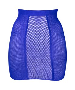 Le Desir Bliss High-Waist Fishnet Skirt Blue O/S