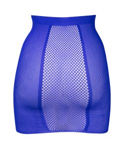Le Desir Bliss High-Waist Fishnet Skirt Blue O/S