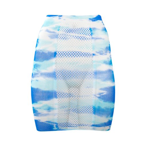 Shots Le Desir Bliss High-Waist Fishnet Skirt & Dazzling Rhinestone Sticker Multi O/S - Image 7