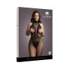 Le Desir Fishnet And Lace Bodystocking Black Queen Size