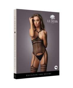 Le Desir Strappy Suspender Bodystocking Black O/S