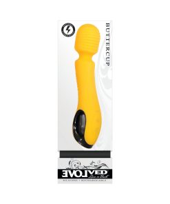 Evolved Buttercup Rechargeable Silicone Wand Vibrator Yellow