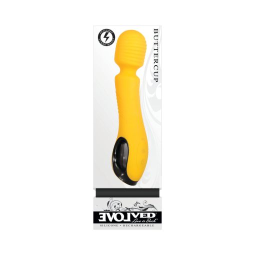 Evolved Buttercup Rechargeable Silicone Wand Vibrator Yellow - Image 7