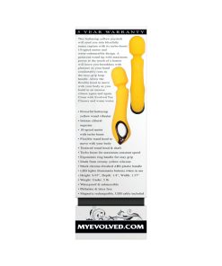 Evolved Buttercup Rechargeable Silicone Wand Vibrator Yellow