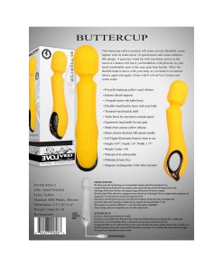 Evolved Buttercup Rechargeable Silicone Wand Vibrator Yellow