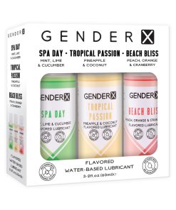 Gender X Flavored Lube Travel 3-Pack