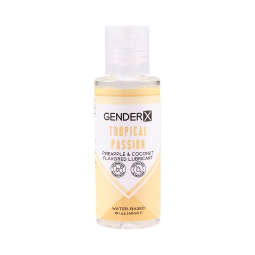 Flavored Lube Travel Pack – Water-Based Tropical Gel 3-Pack by Gender X - Image 3