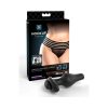 Hookup Panties Crotchless Love Garter With Silicone Anal Plug Black Xl-Xxl