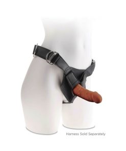 King Cock Plus 6 In. Triple Density Cock Realistic Dildo With Suction Cup Brown