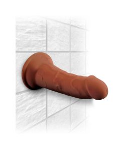 King Cock Plus 6 In. Triple Density Cock Realistic Dildo With Suction Cup Brown