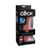 King Cock Plus 7 In. Triple Density Cock Realistic Dildo With Suction Cup Tan
