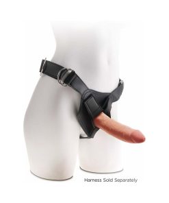 King Cock Plus 7 In. Triple Density Cock Realistic Dildo With Suction Cup Tan