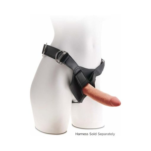 King Cock Plus 7 In. Triple Density Cock Realistic Dildo With Suction Cup Tan - Image 4
