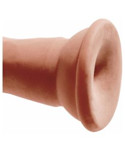 King Cock Plus 7 In. Triple Density Cock Realistic Dildo With Suction Cup Tan