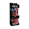 King Cock Plus 8 In. Triple Density Cock Realistic Dildo With Suction Cup Brown