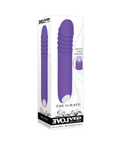 Evolved The G-Rave Light-Up Rechargeable Silicone G-Spot Vibrator Purple