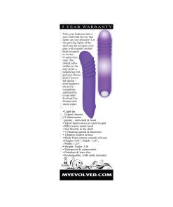 Evolved The G-Rave Light-Up Rechargeable Silicone G-Spot Vibrator Purple