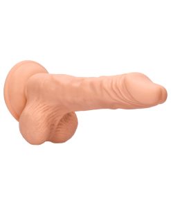 RealRock Realistic 8 In. Dildo With Balls & Suction Cup – Beige