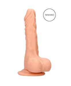 RealRock Realistic 8 In. Dildo With Balls & Suction Cup – Beige