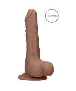 Realrock Realistic 9 In. Dildo With Balls And Suction Cup Tan