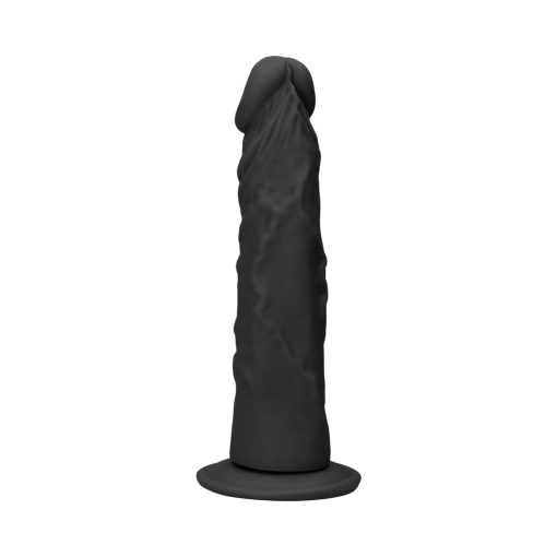 Realrock Realistic 7 In. Dildo With Suction Cup Black - Image 2
