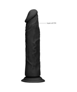 Realrock Realistic 7 In. Dildo With Suction Cup Black